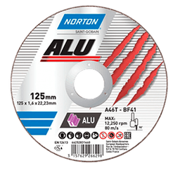 Круг відрізний Norton NOR LINE ALU Ø 125 x 1.6 x 22.2