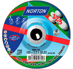 Круг Norton 1-2-3, Ø 125х2,2х22,23