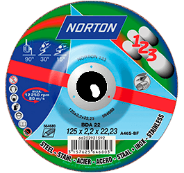 Круг Norton 1-2-3, Ø 125х2,2х22,23