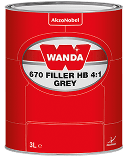 WAN 670 Грунт-вирівнювач HB 4:1 (сірий) комплект 3.75л